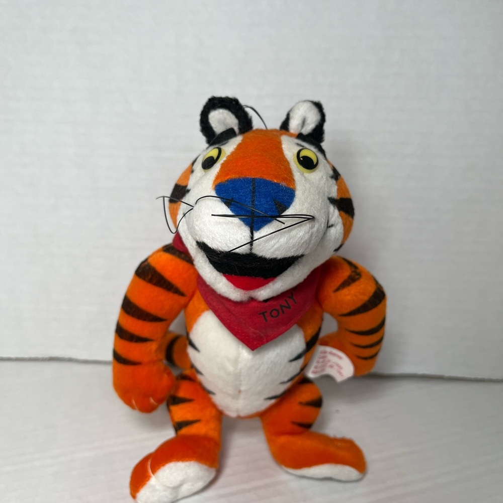 Vintage 1997 Kellogg's 8 inch Tony the Tiger Stuffed Plush Animal Toy